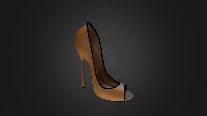 Golden Heels 3D Model