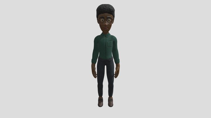 Office Life Character 03 3D Model