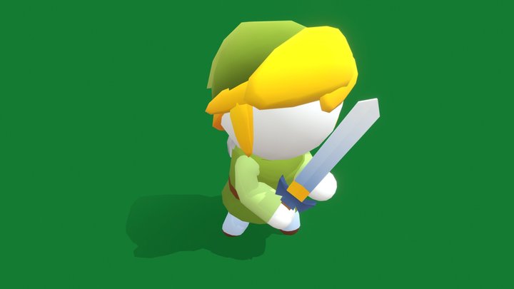 Link Stickman 3D Model