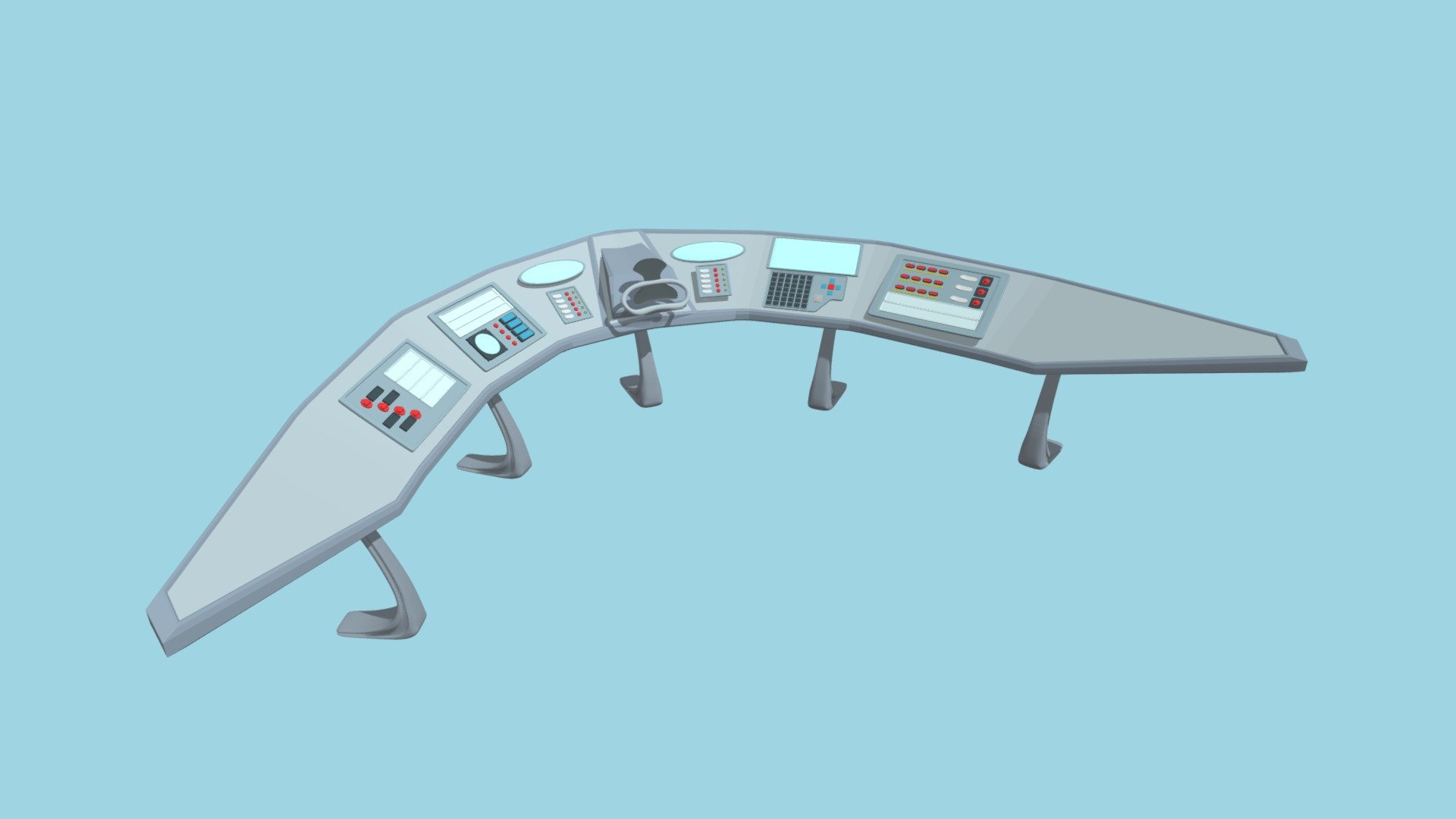 Steering Panel Concept - 3D model by sottel [6e9bf84] - Sketchfab