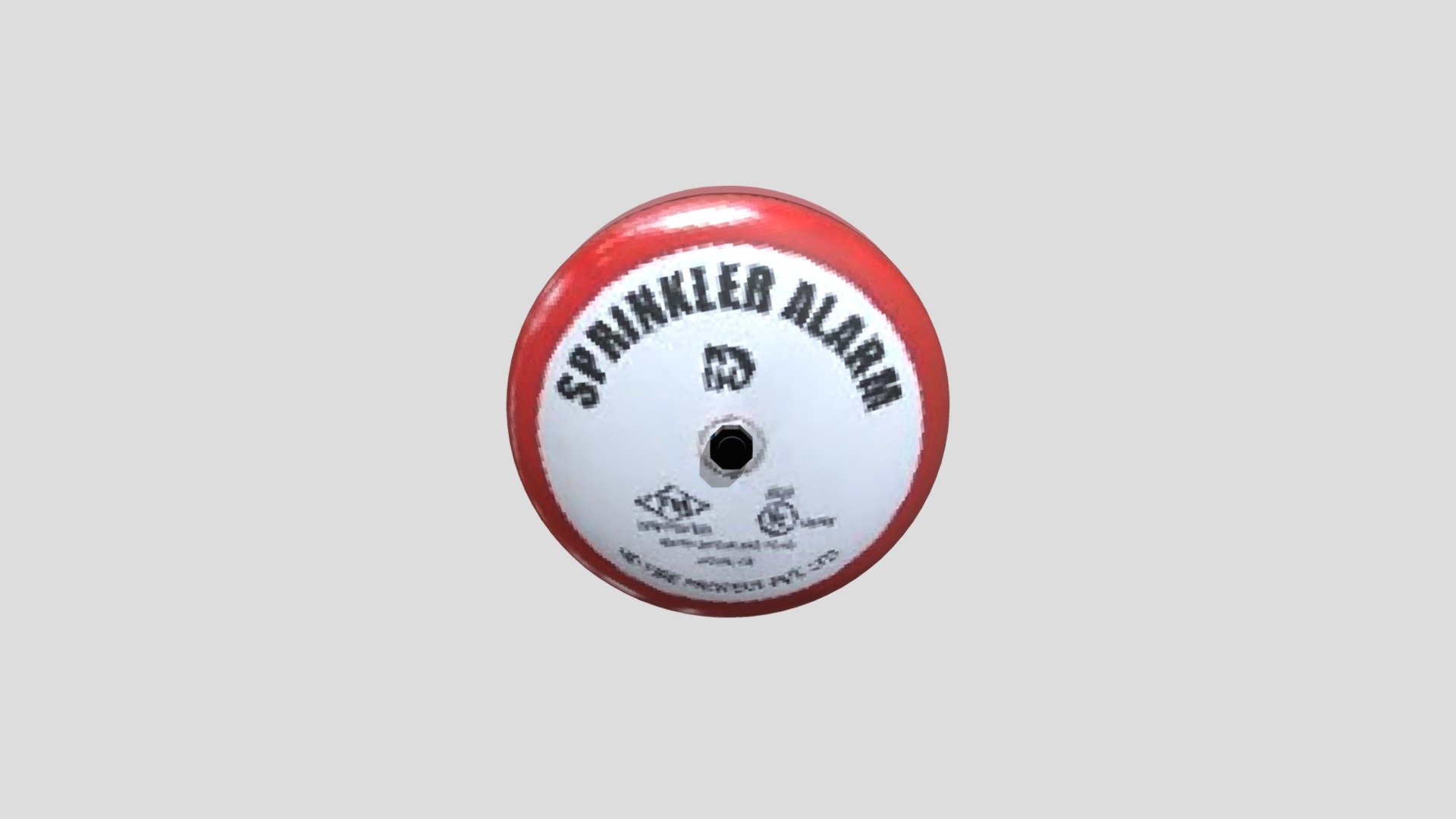 Sprinkler Alarm Gong — Sketchfab embed 3D viewer