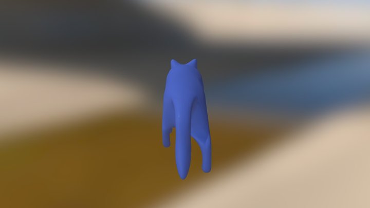 Bad Topology Noob Wolf 3D Model