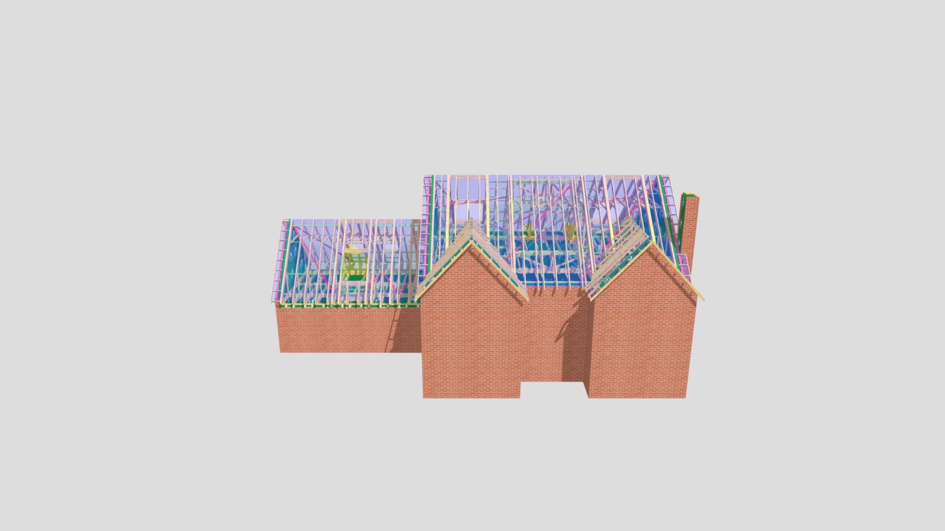 P13150B, Roof Truss design, Green Acre