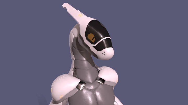 Synth VrChat Avater 3D Model