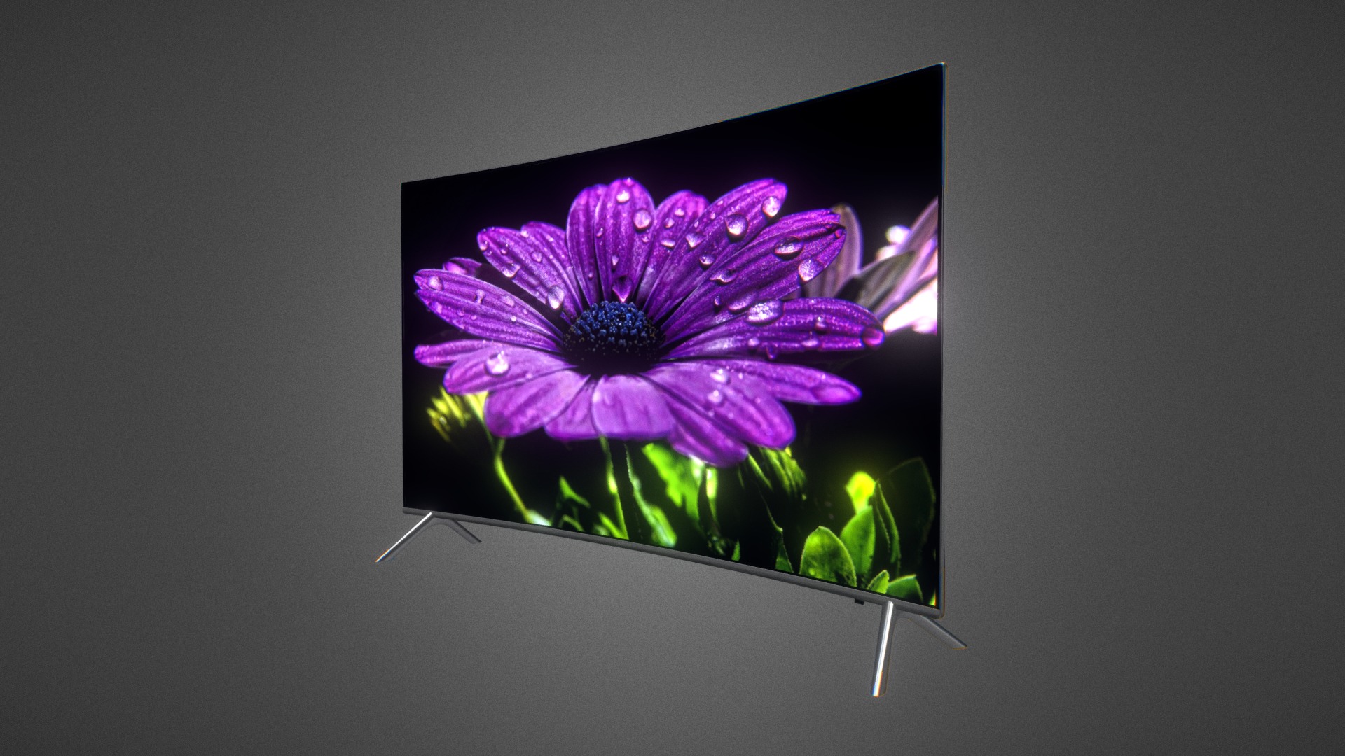 3D model Samsung KS7500 for Element 3D - This is a 3D model of the Samsung KS7500 for Element 3D. The 3D model is about a purple flower in a pot.