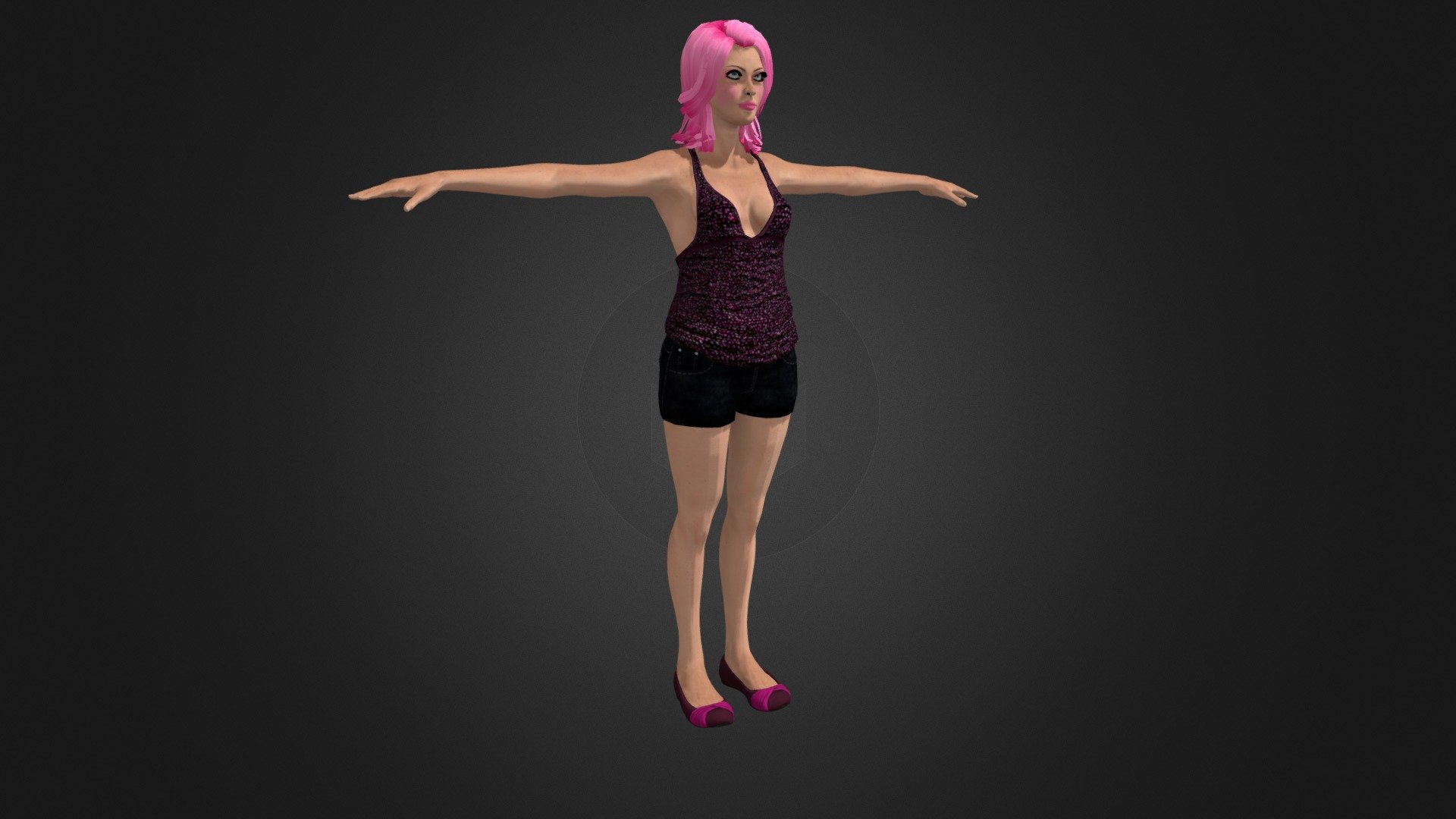 .obj girl Girl / Woman Character + Skeleton (.FBX & .OBJ) - Download Free 3D model by  samsikua [6ea3b54] - Sketchfab