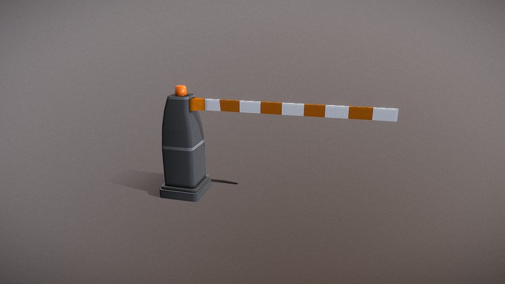 Lowpoly Road Barrier