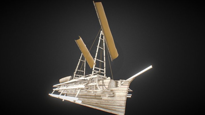 Kapal Borobudur 3D Model