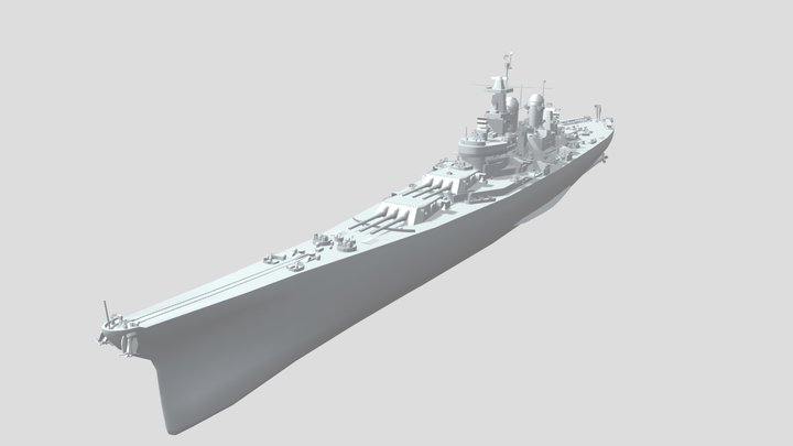 USS Missouri 3D Model
