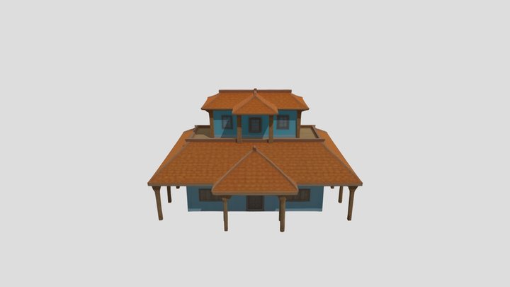 INDIAN VILLAGE HOUSE FAMOUS 3D MODEL
