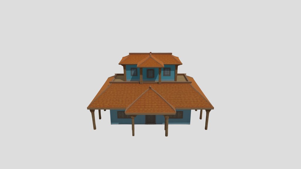INDIAN VILLAGE HOUSE FAMOUS 3D MODEL