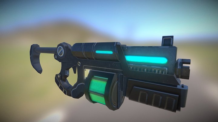 GunzFire Weapon Concept 3D Model