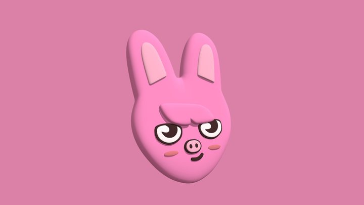 Stray Kids - SKZOO Dwaekki Cushion 3D Model