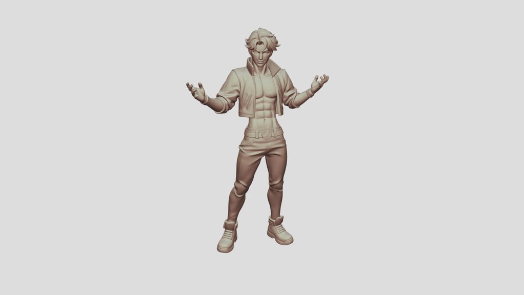 Fire Boy - Model Low Poly
