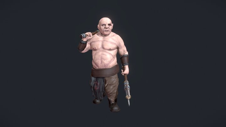 Dwarf Character 3D Model