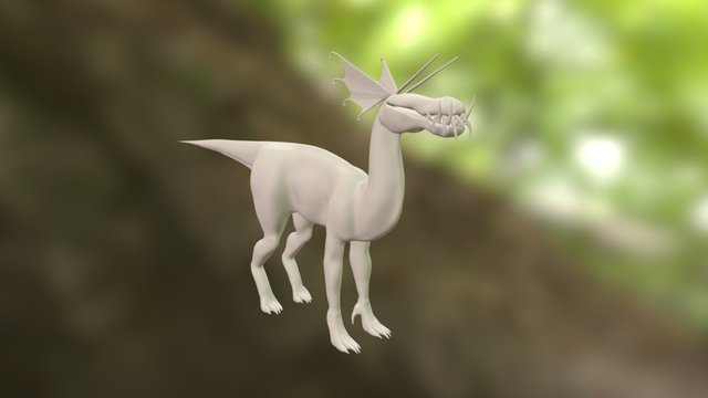 Dileadon Swamp Creature 3D Model