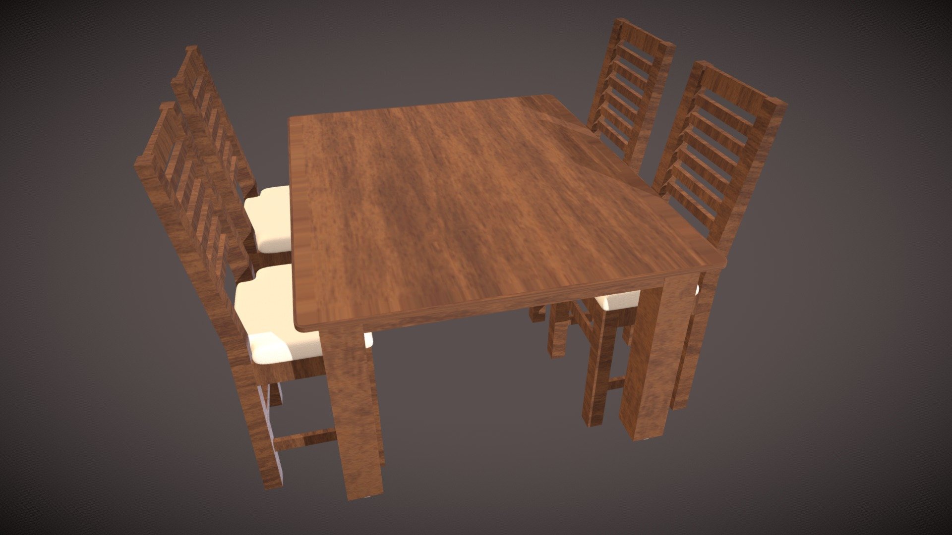 dining table Download Free 3D model by sannidhibhat34 [6eab2a2