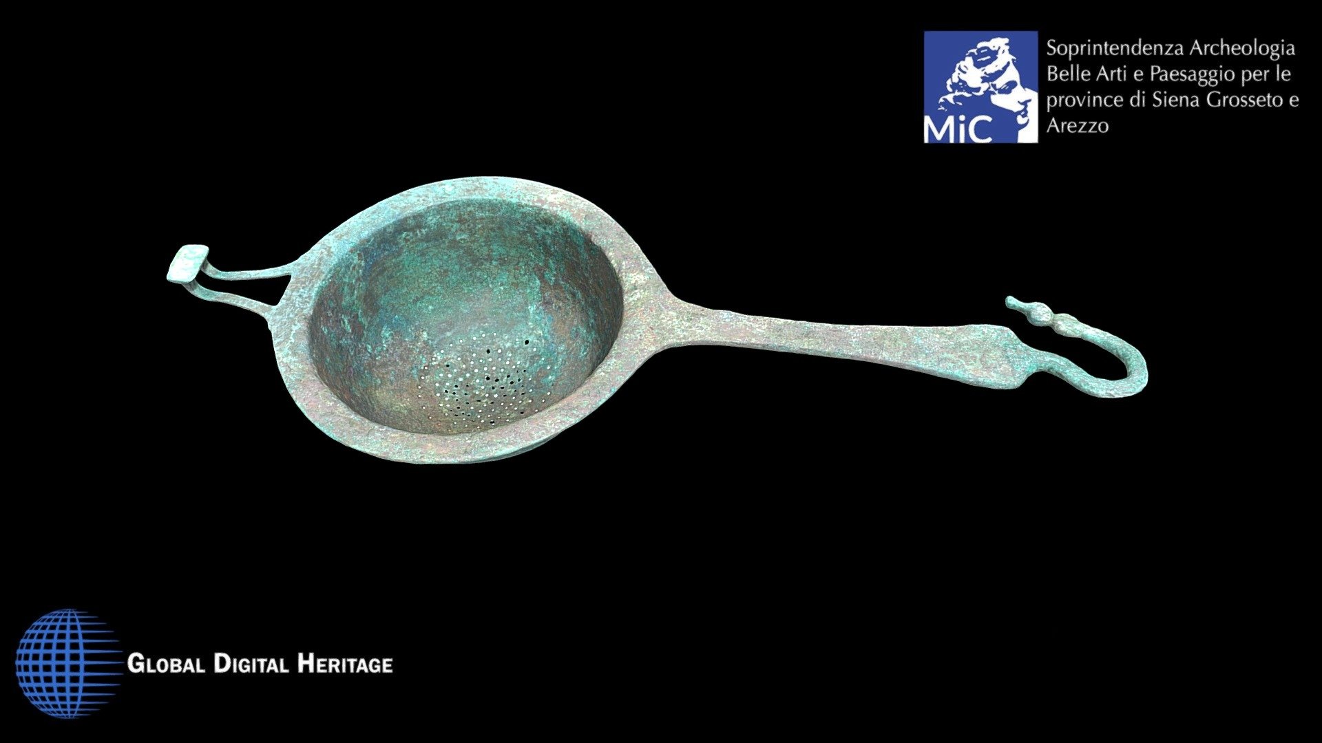 Bronze colander, Poggio Pinci, Asciano