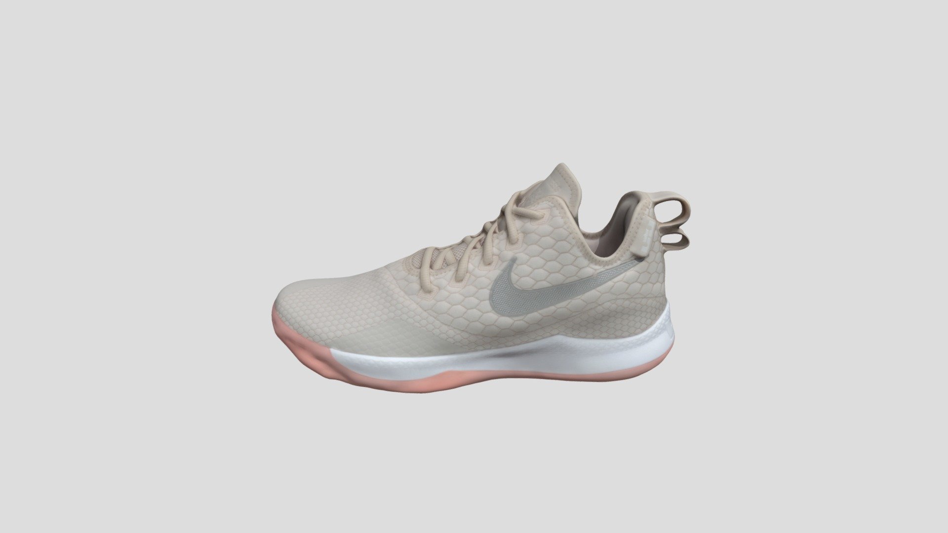 Nike Lebron Witness lll 詹姆斯 粉白_AO4432-100 - Buy Royalty Free 3D model ...