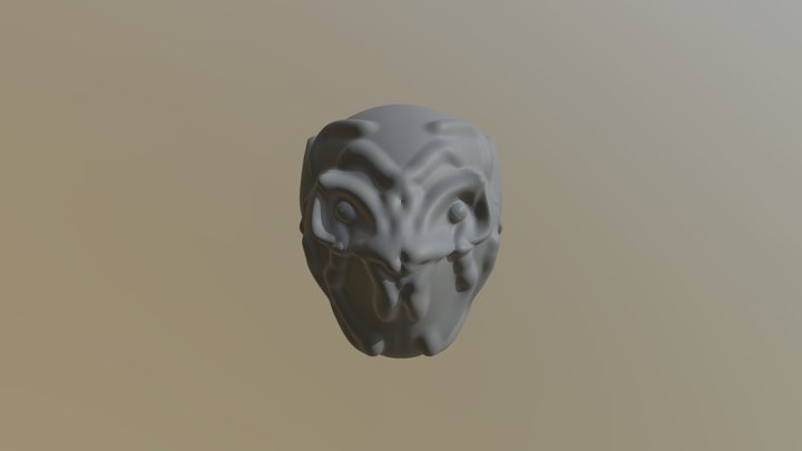 Alien Head Ugh!! 3D Model