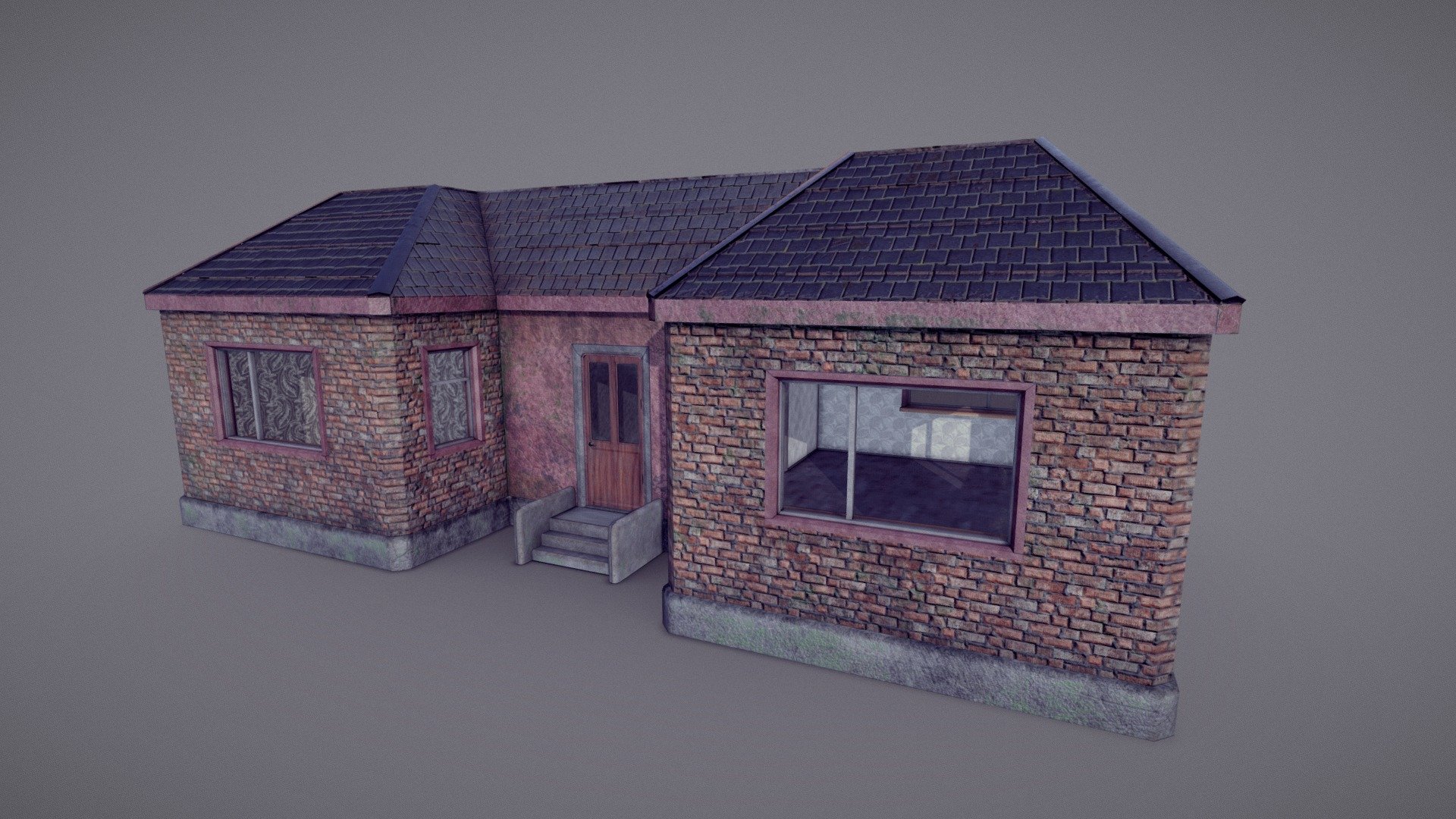 Brick house Download Free 3D model by FrodaJan [6eb0272] Sketchfab