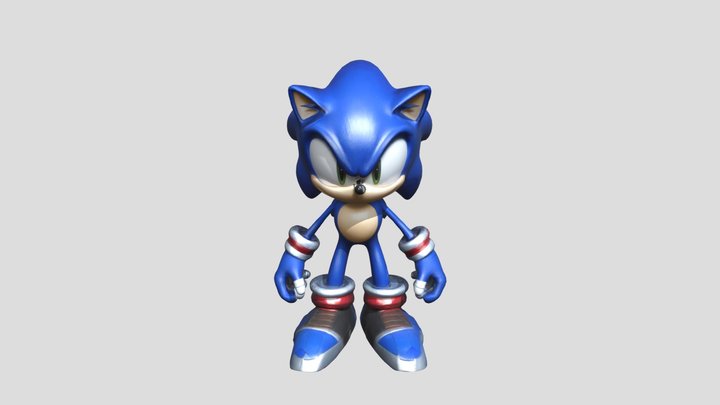 Sonic (AI generated) 3D Model