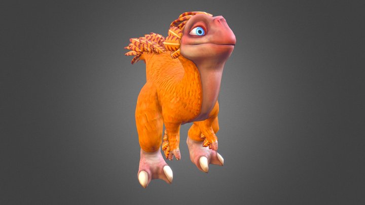 Alien dino 3D Model