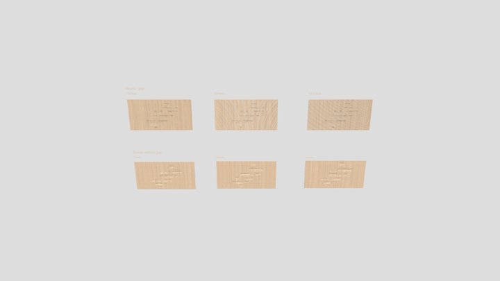 Raster wall samples 3D Model