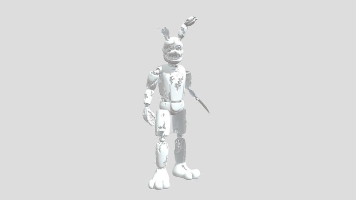 Stylized Scraptrap 3D Model