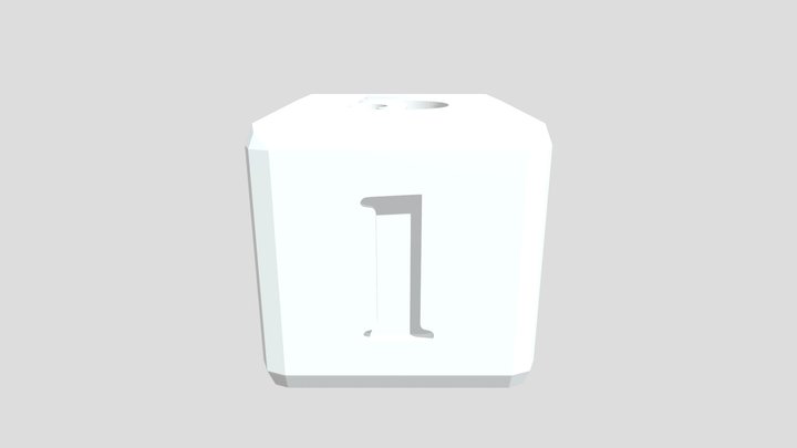 Numeric Dice 3D Model