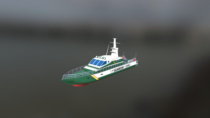 Patrullera Guardia Civil - Servicio Maritimo 3D Model
