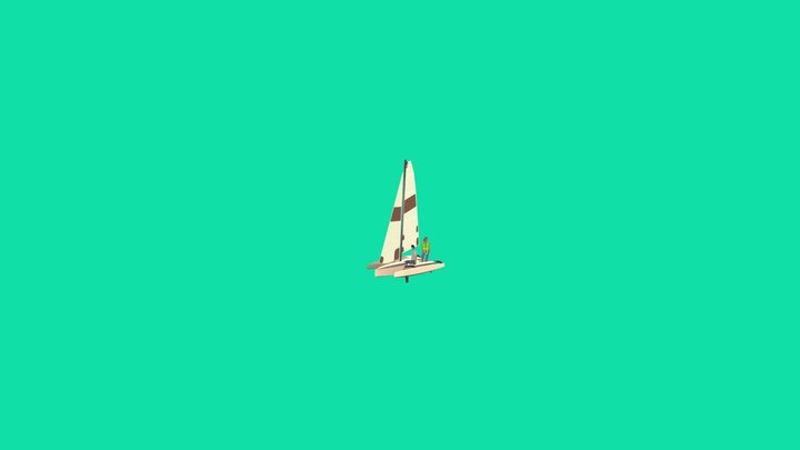 Downloable trimaran Treasy 4 – Free 3D Model STL