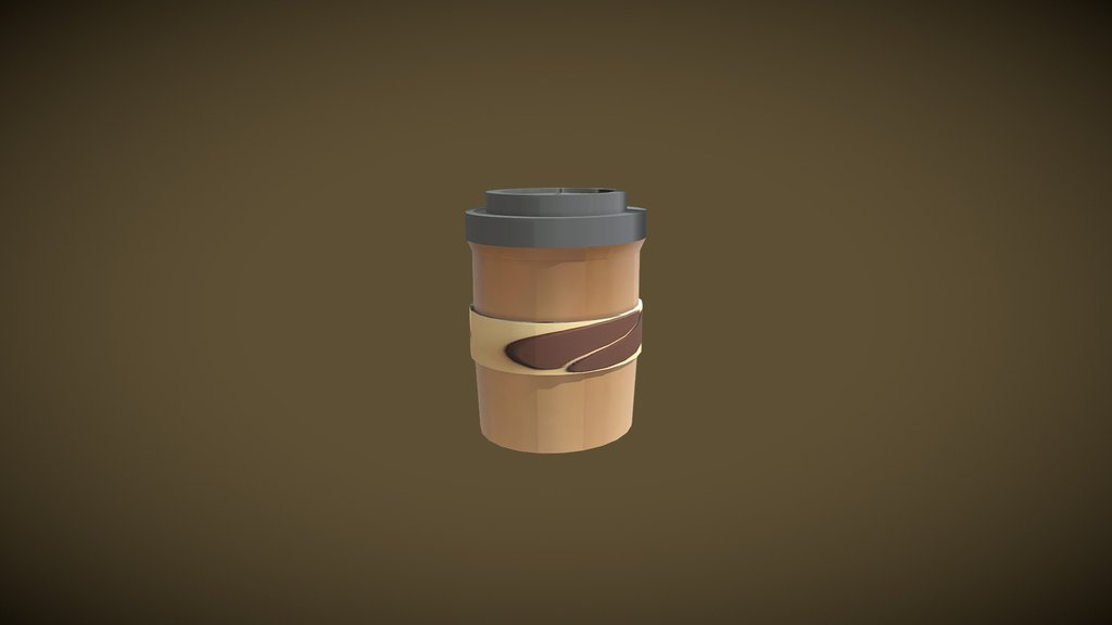 coffee cup low poly