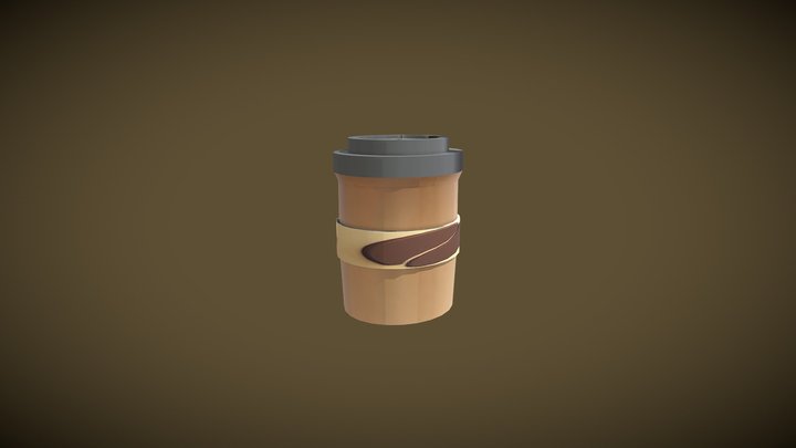 coffee cup low poly