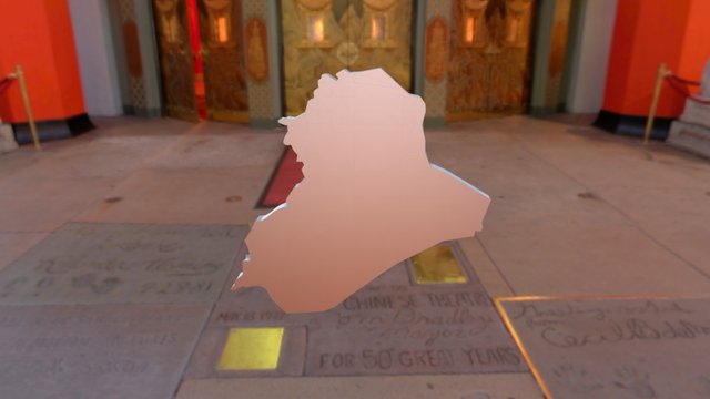 map of iraq 3D Model