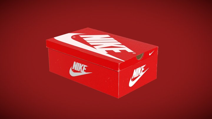 Nike Shoe Box 3D Model