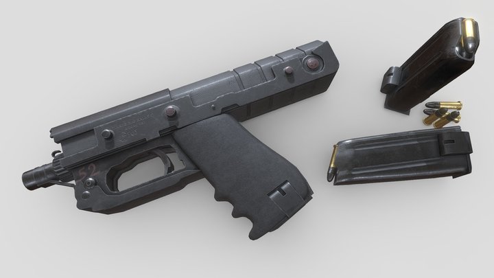 Goofy Ahh Submachine Gun 3D Model