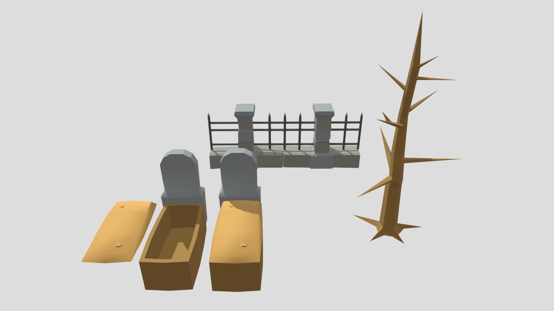 low poly Graves