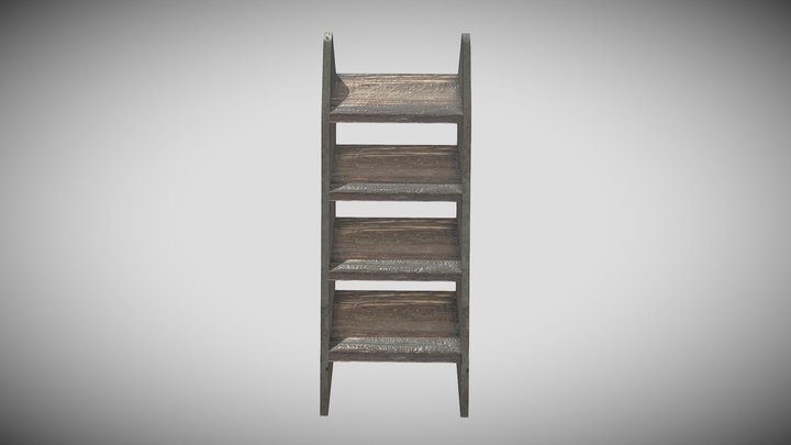 Simple Realistic Small Stair 3D Model