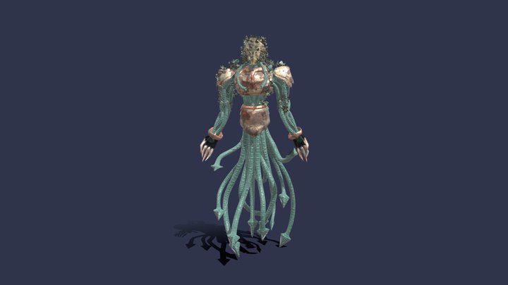 Aquatic creature monster 3D Model