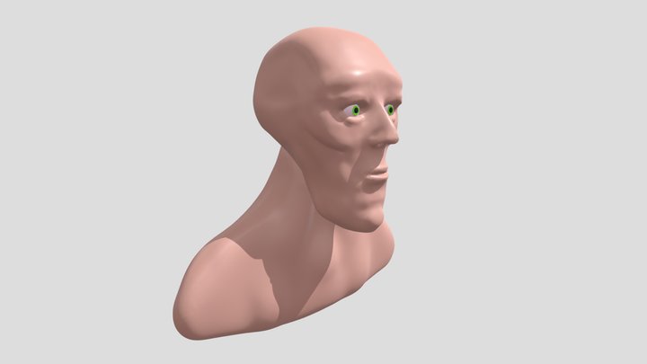 Sculpture de visage 3D Model