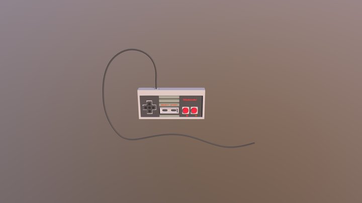 NES Controller 3D Model
