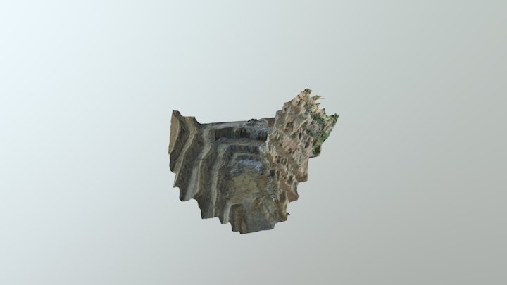 Open Pit (Fance) - Textured 3D Model