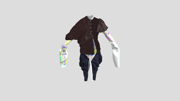 The Real outfit 01 3D Model