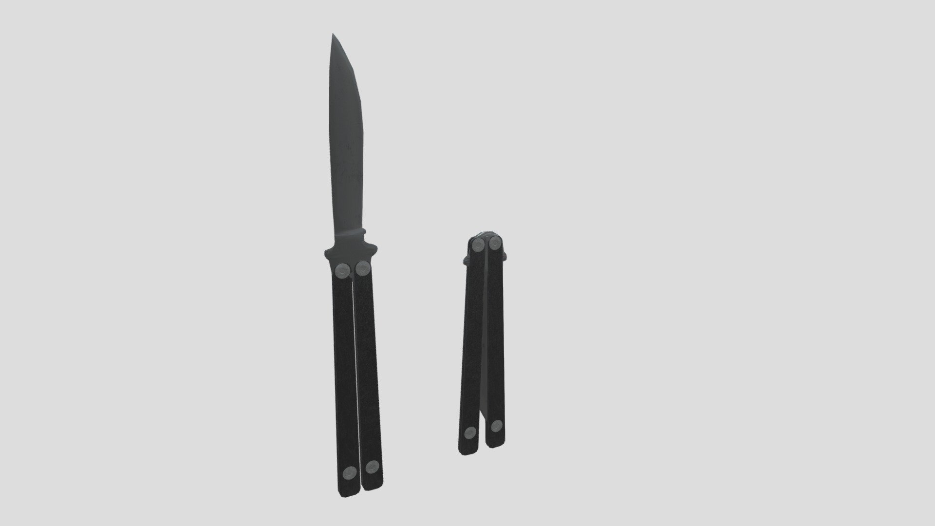 Balisong Knife Download Free 3D model by KarmaDiya [6eb9085] Sketchfab