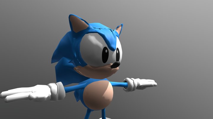 SonicTheHedgehog_CLASSIC 3D Model