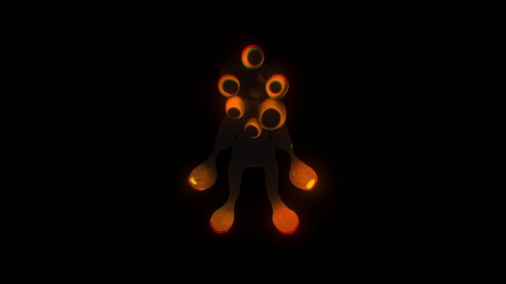 glow fiend of lava 3D Model