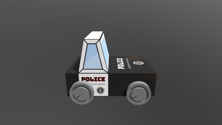 Voiture de police 3D Model