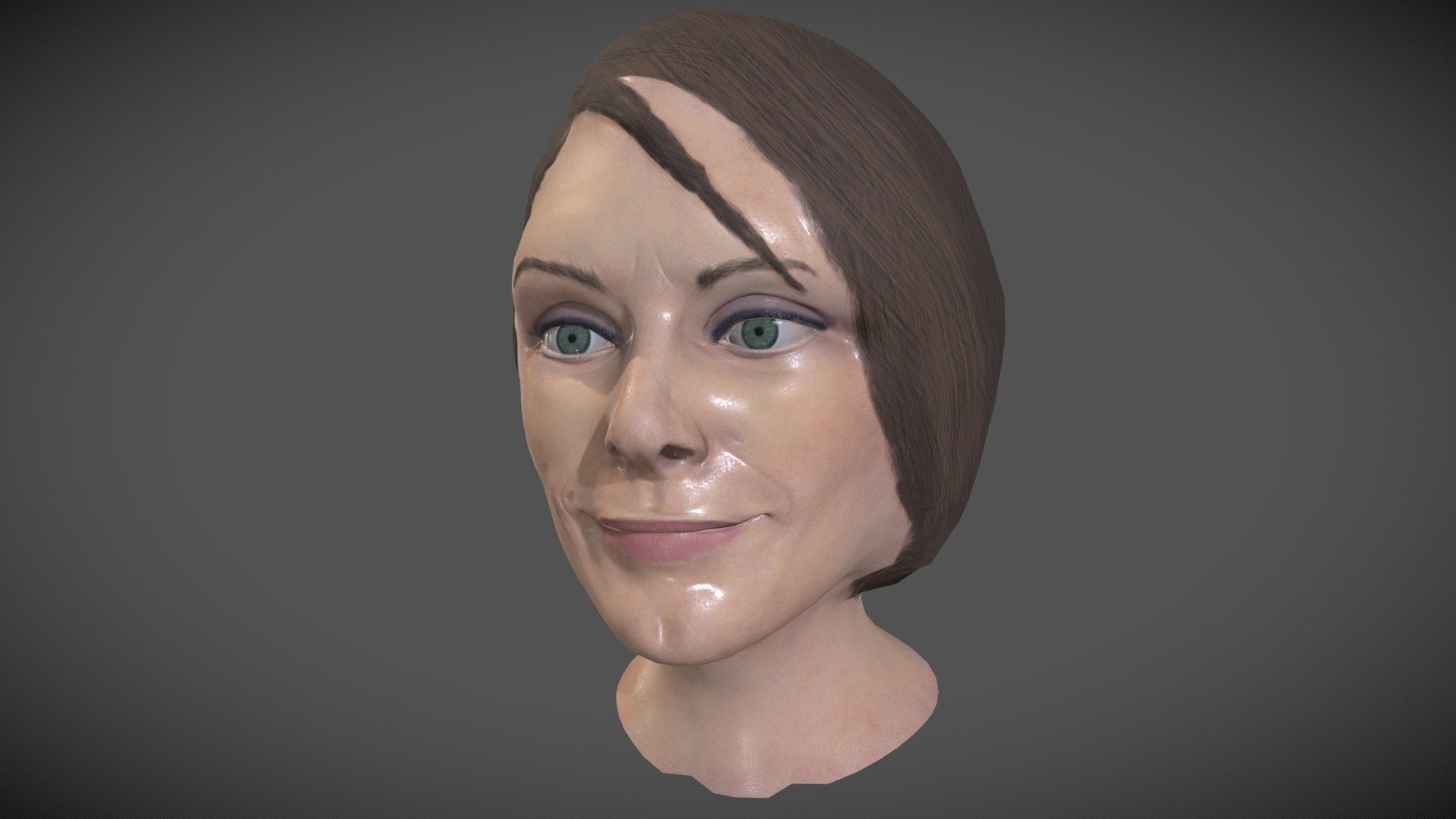 Head Bust - MyAnna Buring - 3D model by RCHannah [6eba710] - Sketchfab