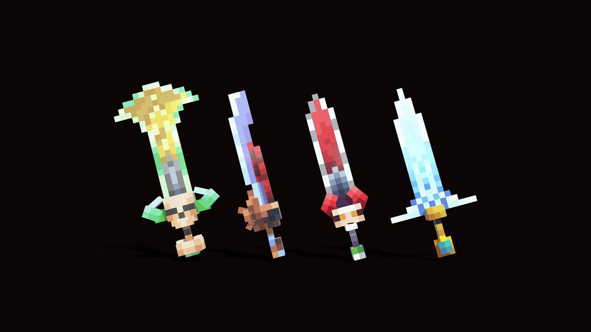 ArtStation - Low Poly Dailies - Diamond Sword